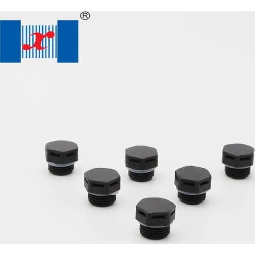 100 pcs/bag Black Waterproof Vent Valve Hydrophobic Air Permeable M10*1 Screw Vent Plug