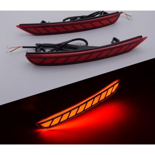 12V 1Pair Rear Tail Bumper Driving Brake Signal Light Fit For Subaru Forester 2008 2009 2010 2011 2012 2013 2014 2015 2016-2018