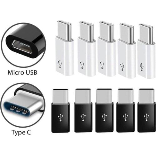 Micro USB Female to USB 3.1 Type C Male Adapter OTG Converter For Samsung Galaxy S21 Ultra Huawei Xiaomi Smartphone Accessories