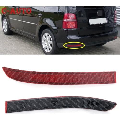 Car Red Rear Bumper Reflector Brake Lamp False Light Decorative Lights High Quality Wholesale For VW Touran 2008 2009 2010