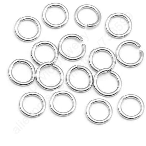 Free Fast Shipping 500PCS Lot 4MM Width 0.5MM DIY Jewelry Findings Opening Jump Ring 925 Sterling Silver Components Nice Made