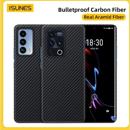 Pure Carbon Fiber Case For Meizu 18 Pro Aramid Ultra Thin Shockproof Ultra-Light Phone Bags&Cases for Meizu 18 Luxury Cover