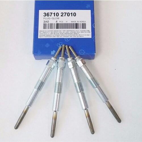 For Hyundai 2000 TRAJET TUCSON CARENS GETZ MATRIX ELANTRA ACCENT SONATA GRANDEUR Heating plug Glow Plugs 4Pcs= 1Set 36710-27010