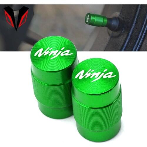 For Kawasaki Ninja 250 300 400 650 Series Ninja ZX10R ZX6R Z1000SX Motor Wheel Valve Stem Caps CNC Airtight Covers