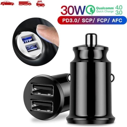 Dual USB Car Phone Charger Adapter in Car Accessories Mini USB Car Charger For Mobile Phone Tablet 3.1A Fast Charger Car-Charger