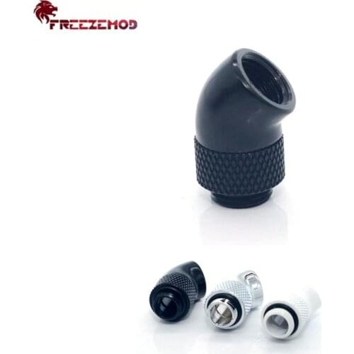 FREEZEMOD HXZWT-J45 Brass 45 Degree Adapter Connection External MOD Computer PC Water Coolling 360 Fitting Rotary G1/4" Thread