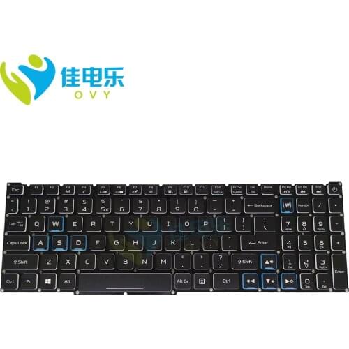 OVY US Backlight keyboard for Acer Nitro 5 AN515-54 55TH 56R0 5812 71FT AN515-54-70WH English black Replacement keyboards New