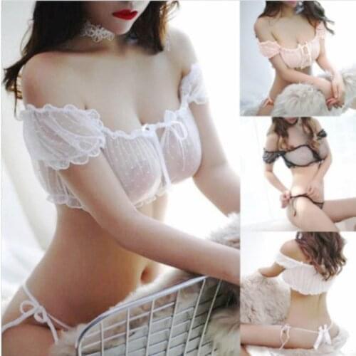 Erotic lingerie set sexy womens underwear set Babydoll see-through Lace sexy lingerie for girls erotica mujer sexi