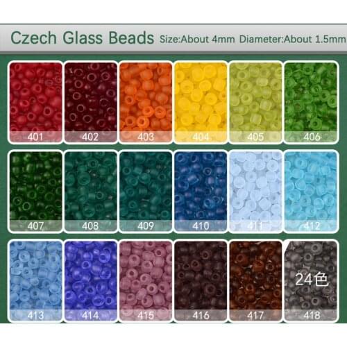 Approx.200pcs/Lot 4MM Matte Transparent Loose Charm Czech Glass Beads DIY Bracelet Necklace Beads For Jewelry Making Accessories
