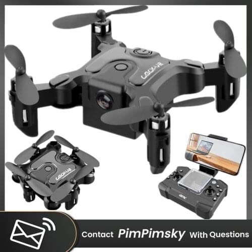 Mini Drone HD Camera WiFi FPV Pressure Altitude Hold Remote Control Quadcopter RC Helicopter Foldable Pocket Toy Gift for Kids