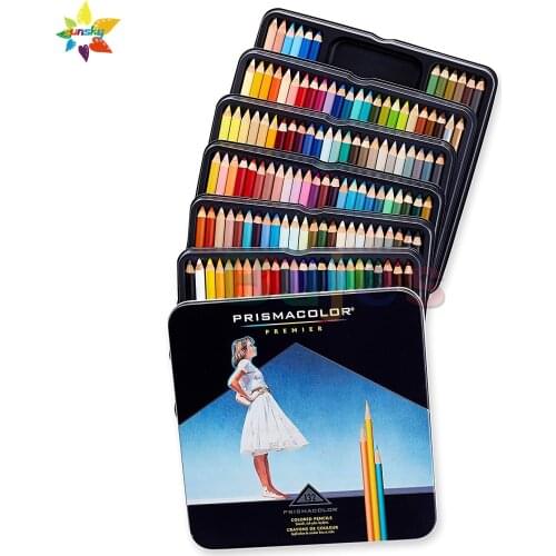 USA ORIGINAL SANFORD 4484 PRISMACOLOR PREMIER OILY DRAWING COLORED PENCIL 132 PROFESSTIONAL ARTIST COLOR PENCIL TIN SET