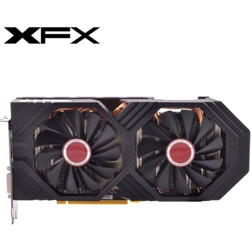 Original XFX RX580 4GB Video Cards AMD Radeon RX 580 4GB Graphics Screen Cards GPU Desktop Computer PUBG Game Map Videocard RTX