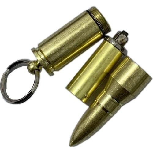 Sharp Bullet Grinding Wheel Open Flame Kerosene Pendant Lighter Tobacco Accessories Gadgets for Men Cool Lighter Good Men Gift