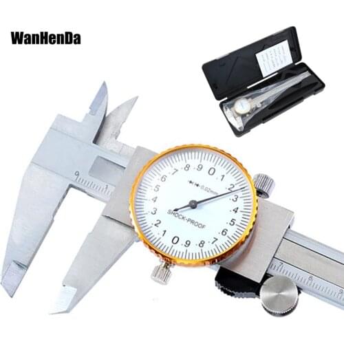 Measuring Tool Stainless Steel dial Caliper Messschieber paquimetro measuring instrument Vernier Calipers 150mm/0.02mm