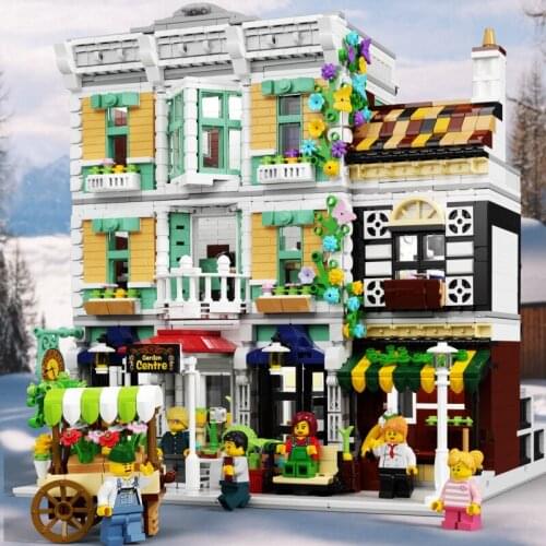 Modern Florist Ornaments Architecture Technoical plastic Building Blocks Educational Childs Gifts High-Tech Model Toys 3648 PCS