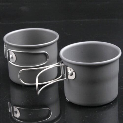 Outdoor Aluminum Alloy Foldable Cup Portable Camping Cup Camping Coffee Tea Mug Portable Mini 150ml Picnic Cups c u