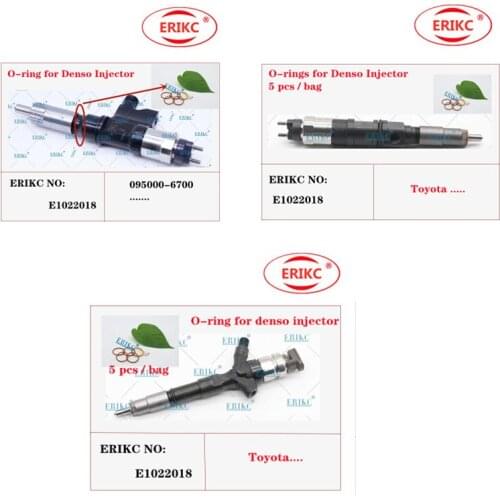ERIKC E1022025 Common Rail Fuel Injector O-Rings E1022018 / E1022019 for Denso Injector Nozzle