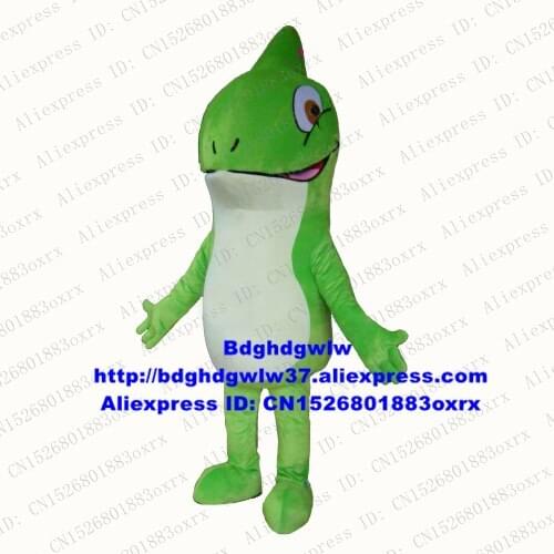 Green Chameleon Anole Coloretto AnSeries Lizard Lacertid Mascot Costume Character Ribbon-cutting Appreciation Banquet zx1974