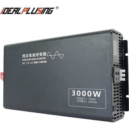 Lcd display 12v 24v 48v 60v 72v 84V dc to 100v 110v 120v 220v 240v ac 3000w pure sine wave inverter with CE ROHS Certificate