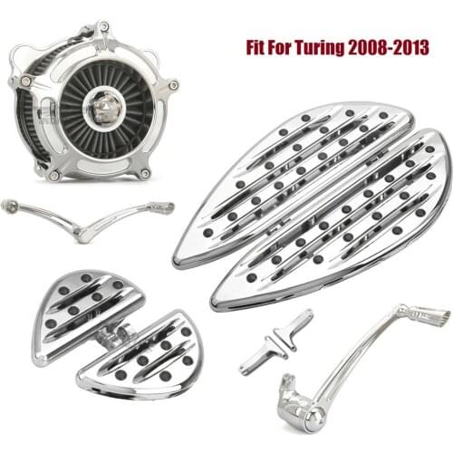 Deep cnc cut Floorboards Footpeg Brake Shifter Levers Air Cleaner filters Fit For harley CVO Street Glide FLHXSE 2008-2013