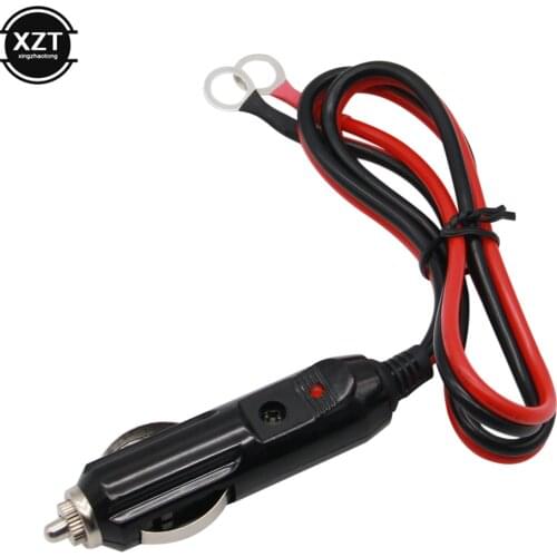 Car 15A Male Plug Cigarette Lighter Adapter Power Supply Cord With 60cm Cable Wire DXY88 Apply To Cigarette Lighter Socket
