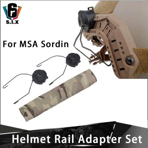 Z Tactical Softair Peltor MSA Sordin Headset Holder Military Fast Helmet Rail Adapter