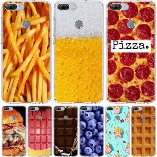 Food Dessert Chocolate beer cheese Phone Case for Huawei Honor 10 9 20 7A 7X 8A 8S 8X 9X Lite Pro Y5 Y6 Y7 Y9S 2019 10i 20i Coqu