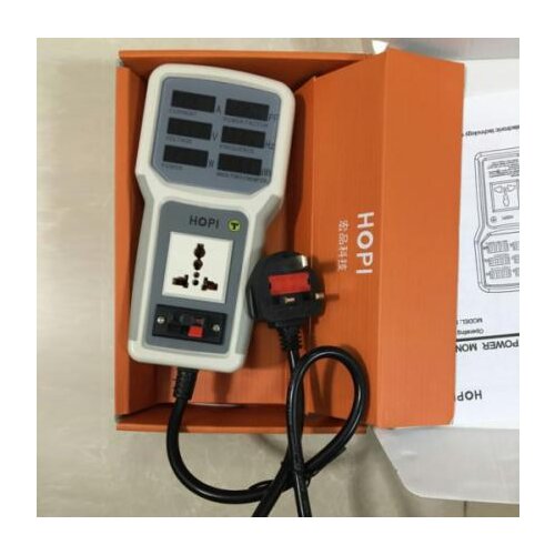 Digital Electric Power Energy Meter Tester Monitor Watt Meter Analyzer Energy Saving Lamps Tester HP9800 0-9999KW EU Plug