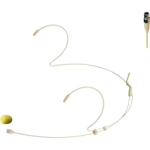 Freeboss HS-21S2-L6A Omni Directional Electret Condenser Capsule 4 Pin Mini XLR Plug Headset Microphone with 1.2M Cable