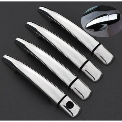 FUNDUOO For Peugeot 208 Citroen C-Elysee 2012-2017 C Elysee Chrome Car Door Handle Cover Trim Sticker Car Styling