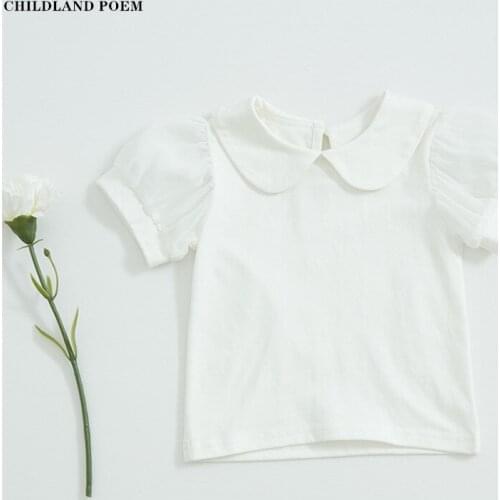 Baby Girls T-Shirt Summer Newborn Baby Clothes Short Sleeve Princess Baby Girl Clothes Cotton Infant Toddler T-Shirt for Girl