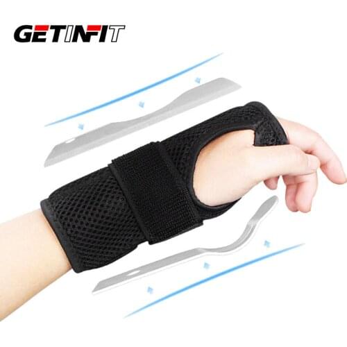 Getinfit 1PCS Wrist Splints - Wrist Support Brace for Arthritis Tendonitis Night Sleep with Palm Cushion Pad Right Left Hand