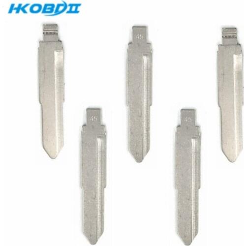 HKOBDII #45 for Domestic Truck Minibus Metal Blank Uncut Flip KD Remote for KD Blade for Xhorse Blade for JMD Blade