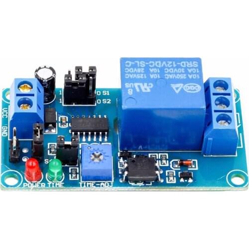 HLZS-12V DC Delay Relay Delay Turn on / Delay Turn Off Switch Module with Timer