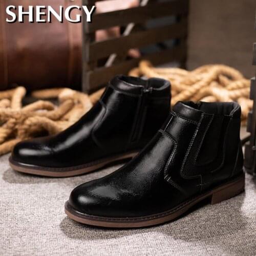 HULINGMEI Men's Chelsea Boots