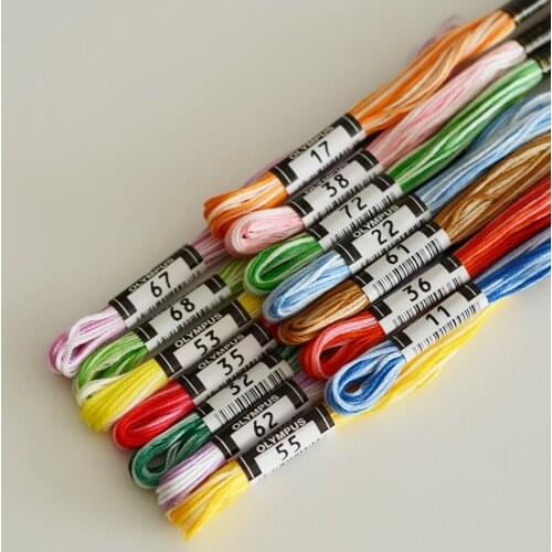 Japan OLYMPUS NO.25 Embroidery Gradient series thread French embroidery thread 14pcs/lot