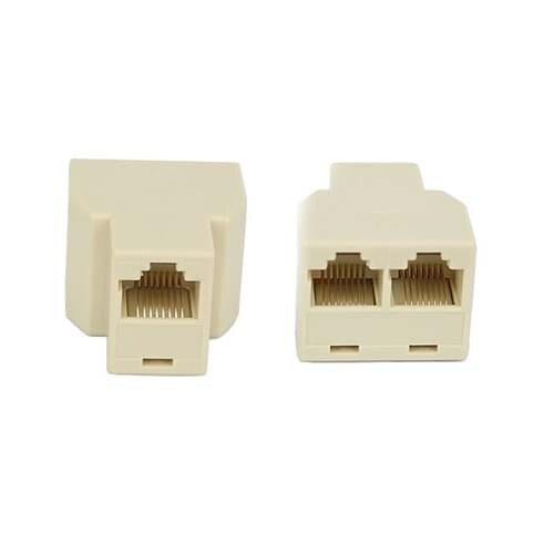 RJ45 CAT5 6 Ethernet cable LAN Port 1 to 2 Socket Splitter Connector Adapter new