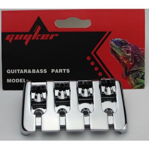Quality 4 String bass guitar bridge chrome BB001 + screws