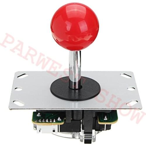 Classic Arcade Joystick with 4/8 way DIY Game Joystick Red Ball Fighting Stick Replacement Parts For Game Arcade Jamma Kits