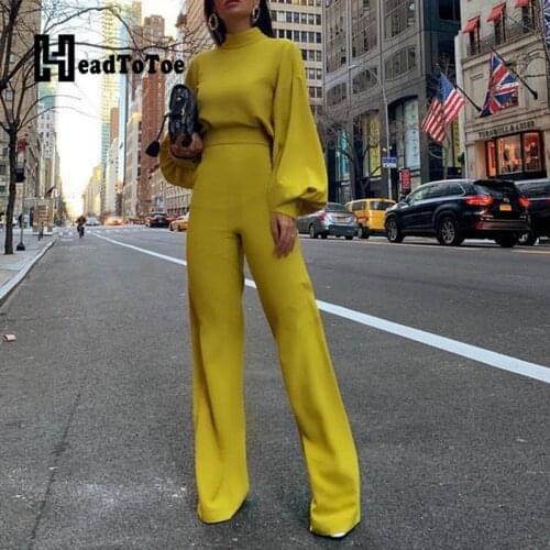 Solid Elegant Mock Neck Long Sleeve Slim Fit Rompers Women Jumpsuit Cut Out Back Casual One Piece Overalls Jumpsuits