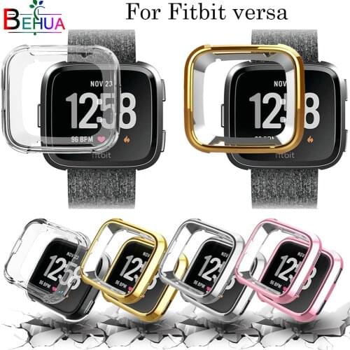 Watch case for Fitbit versa watches All aspects stainless steel Electroplated protective case for Fitbit versa Smart watch frame