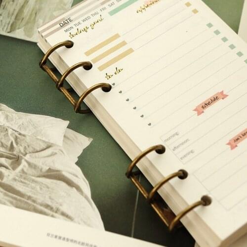 Creative A5 A6 Metal Spiral Binder Clips Notebook File Folder Clip Ring Mental Clips