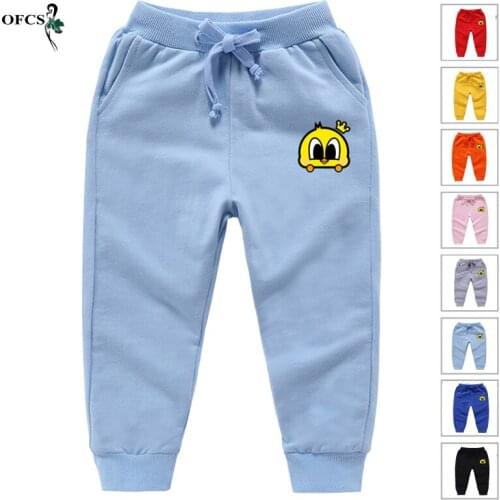 Best Seller 2-12Old Boys Girls Pants Korean Style Fashion Spring Cotton Sport Pants Enfant Garcon Kids Children Leisure Trousers