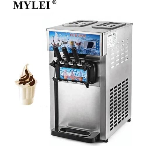 Stainless Steel Ice Cream Makers High Power Soft Ice Cream Machine Commercial Ice Cream Vending Machine