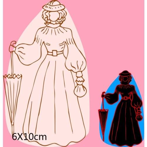 60*100mm Gorgeous Costume New Metal Cutting Dies Scrapbook Paper Decoration Template Embossing New DIY Paper Card Craft