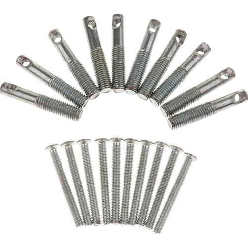 Set of 10 Chair Stand Fixed Bolts Dia. 9.5mm for Replacements