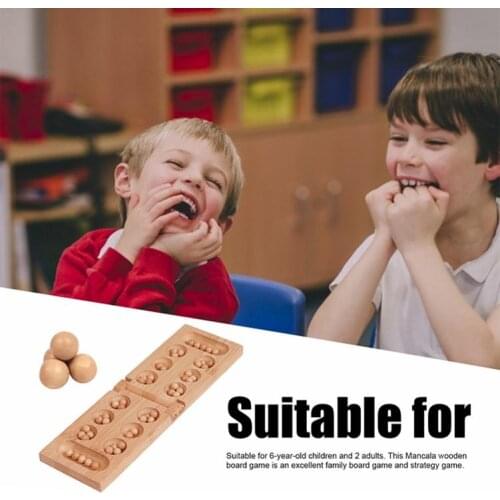 Board Games Folding Wooden Mancala Strategy Games For Adult Children Family Board Game Christmas Gifts For Kids