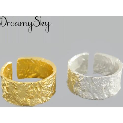 New Irregular Round Rings for Women Lady Punk Vintage Open Antique Rings Statement Jewelry