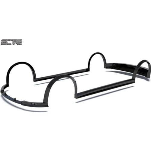 Suitable for Tesla Model 3 Modified Bctxe Carbon Fiber Front Side Skirt and Back Lip Wide Body Wheel Eyebrow