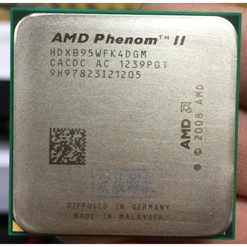 AMD Phenom II X4 B95 - HDXB95WFK4DGM AMD B95 PC CPU Quad-Core AM3 938 CPU 100% working properly Desktop Processor
